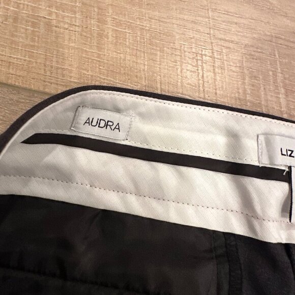 LIZ CLAIBORNE WOMENS AUDRA 10 LONG PANTS CHARCOAL HEATHER STRAIGHT LEG - Picture 8 of 12